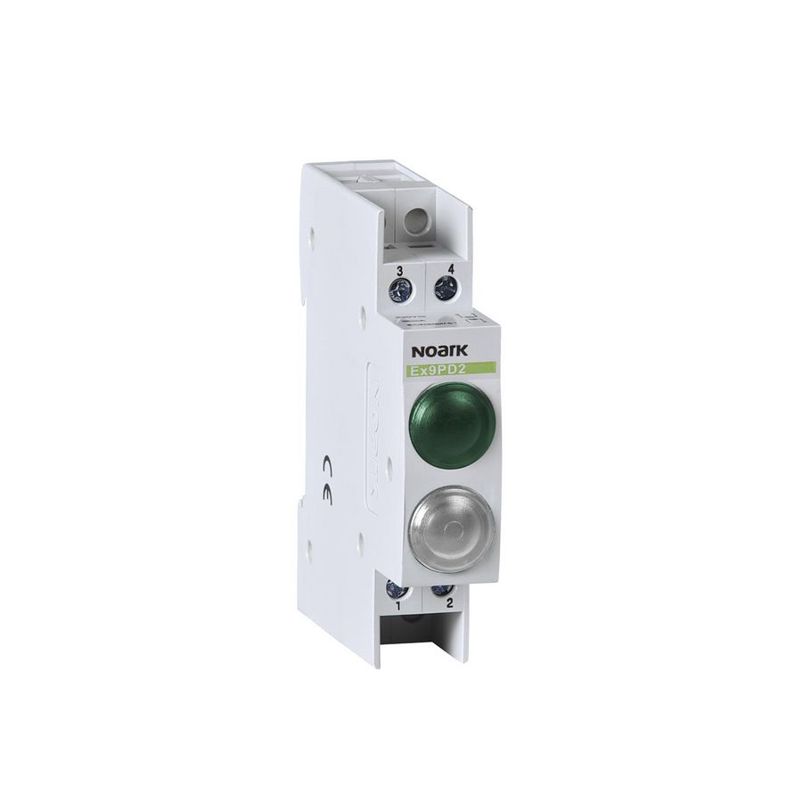 Signaallamp 110V AC/DC 1 groen LED and 1 wit LED