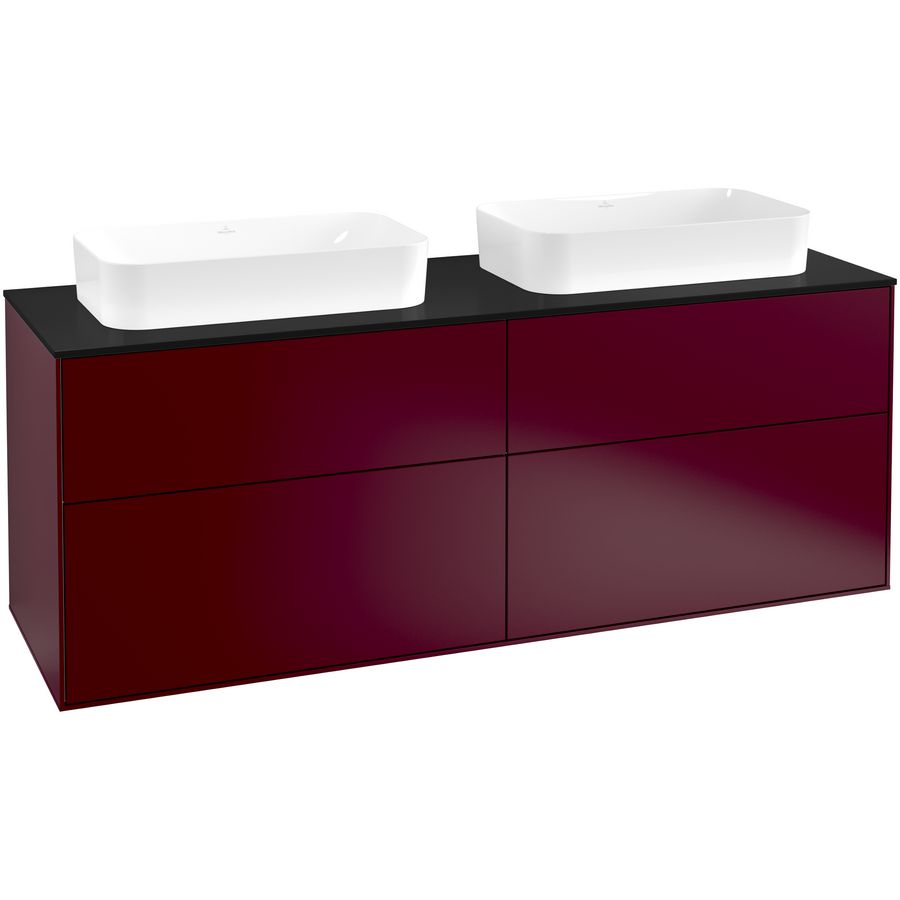 Wastafelonderkast Finion 1600x603x501mm Peony Matt Lacquer F72200HB