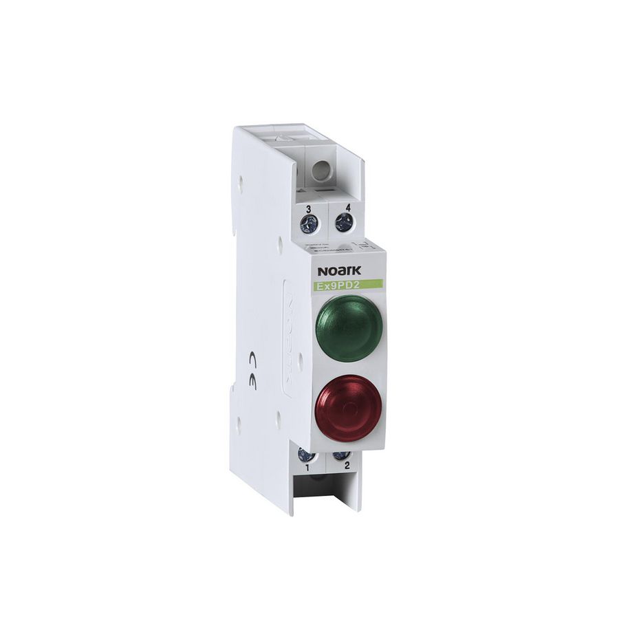 Signaallamp 110V AC/DC 1 groen LED and 1 rood LED