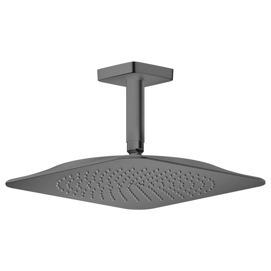 Hoofddouche 270/270 1 straalsoort EcoSmart+ met plafondaansluiting brushed black chrome AXOR Citterio-C