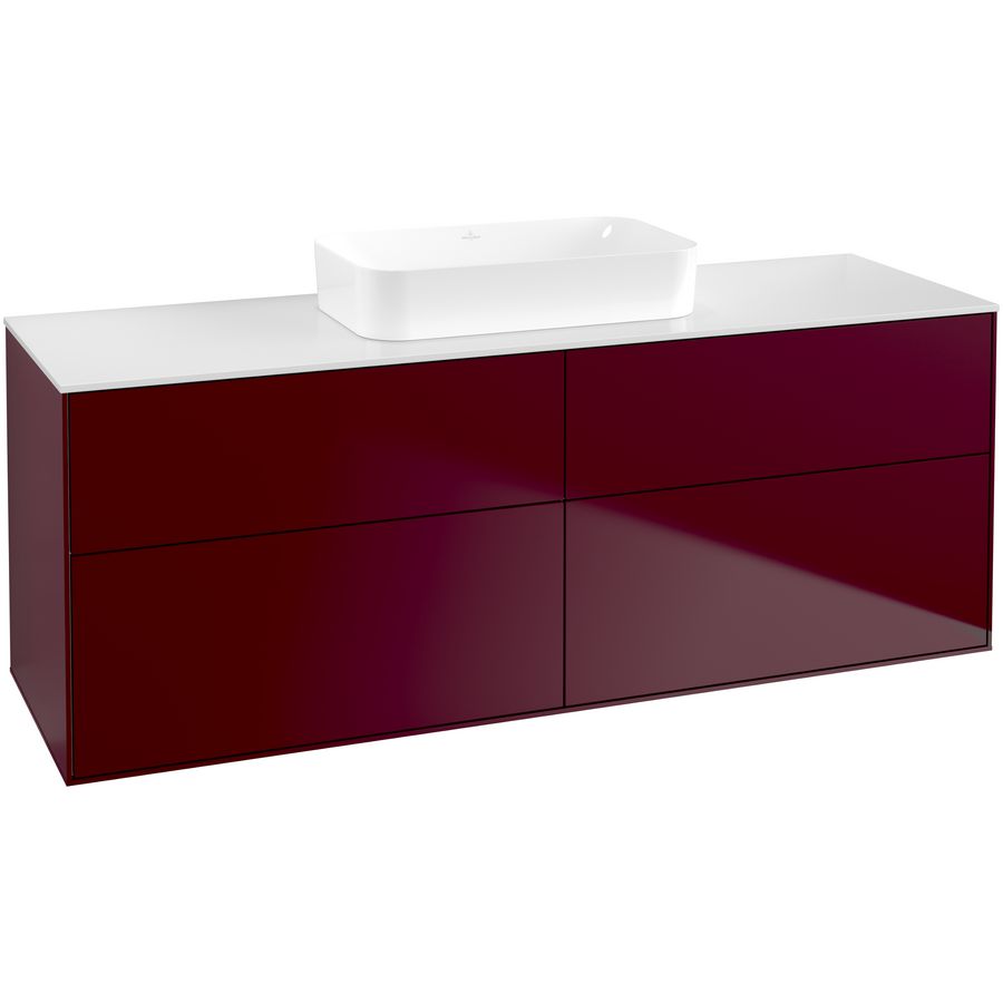 Wastafelonderkast Finion 1600x603x501mm Peony Matt Lacquer F73100HB