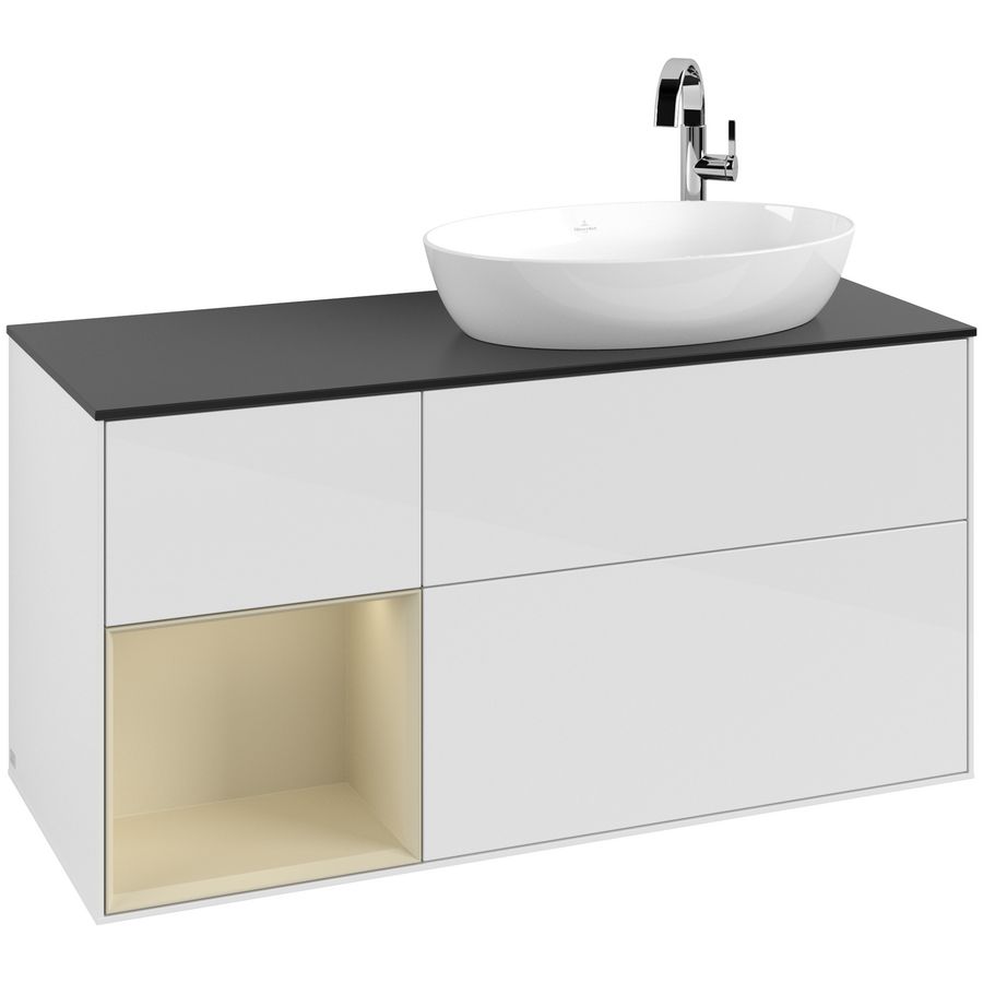 Wastafelonderkast Finion 1200x603x501mm G.White.L F922HJGF