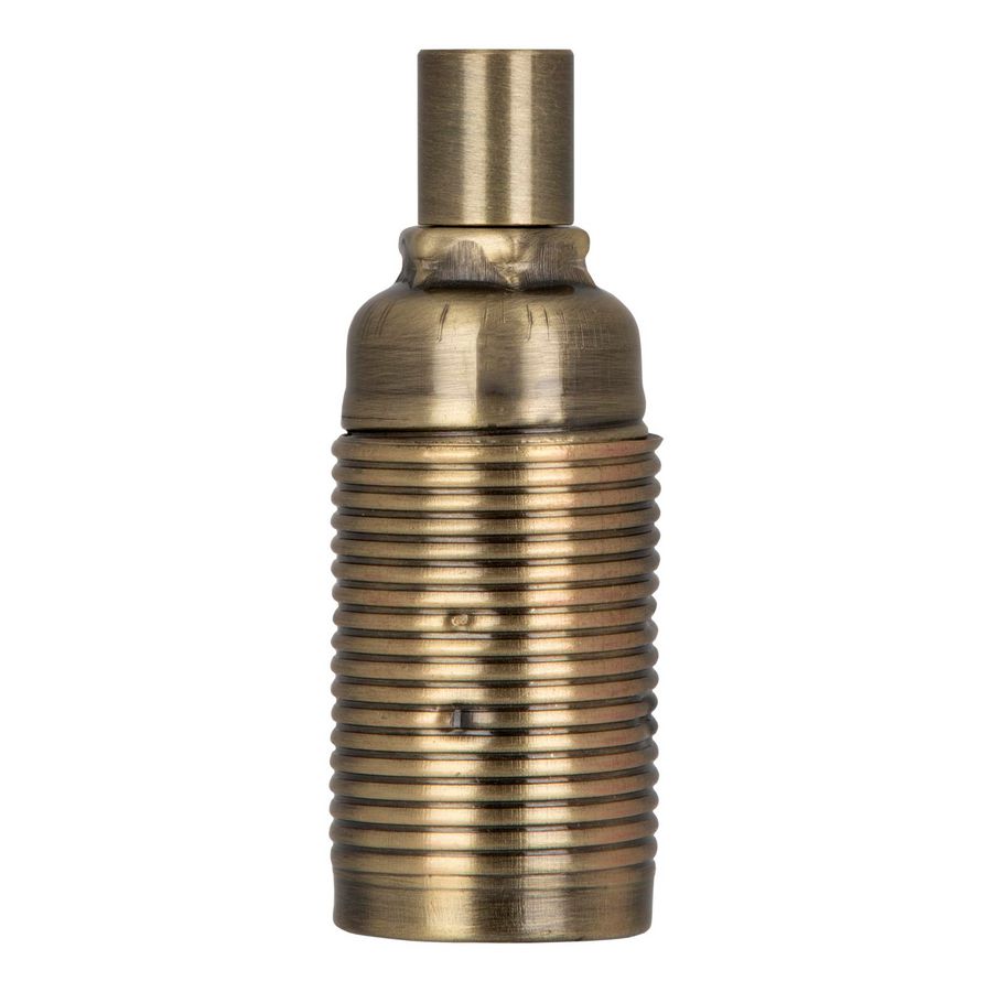 Lamphouder Alu Metal screw E14 brons antiek