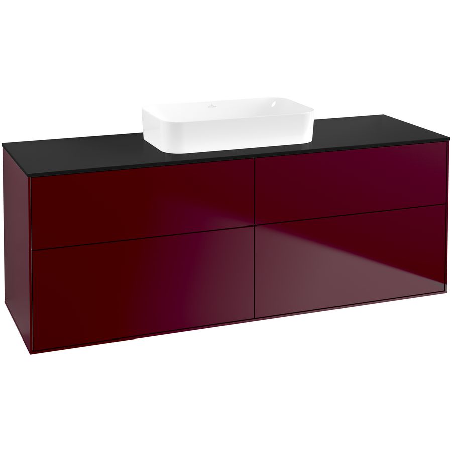 Wastafelonderkast Finion 1600x603x501mm Peony Matt Lacquer F73200HB