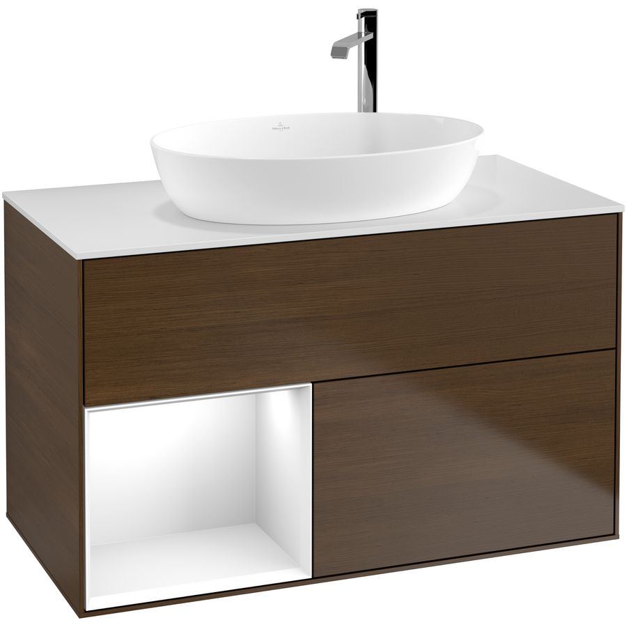 Wastafelonderkast Finion 1000x603x501mm W.Veneer F891GFGN