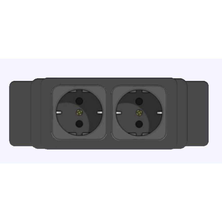 Contactdooscombinatie Netbox ms 2x230v GST18/3 in/uit