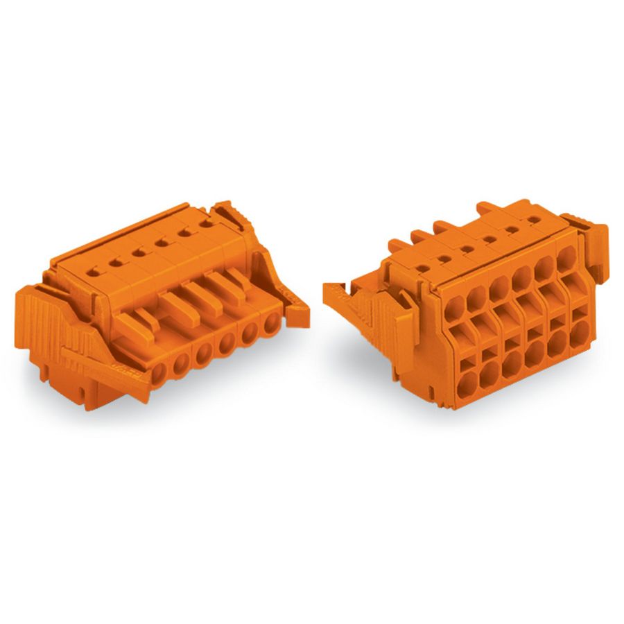 2-draads FE steker 2,5 mm² oranje 231-2302/037-000 VVE=100