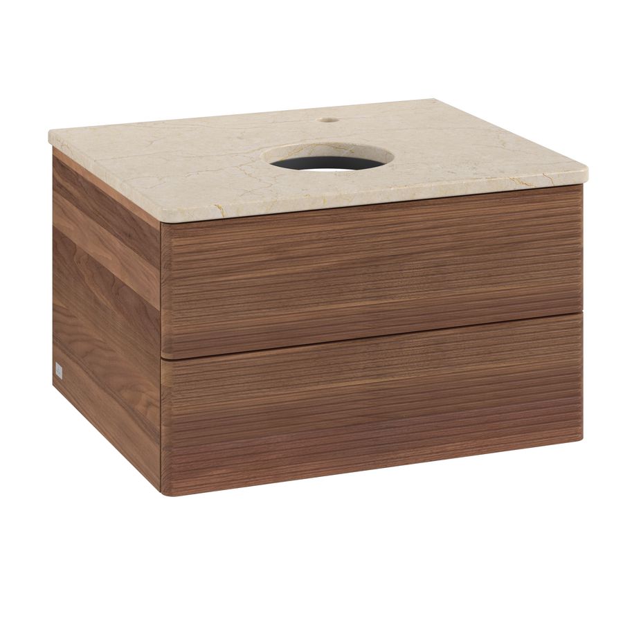 Wastafelonderkast Antao 600x360x500mm Warm Walnut K18153HM