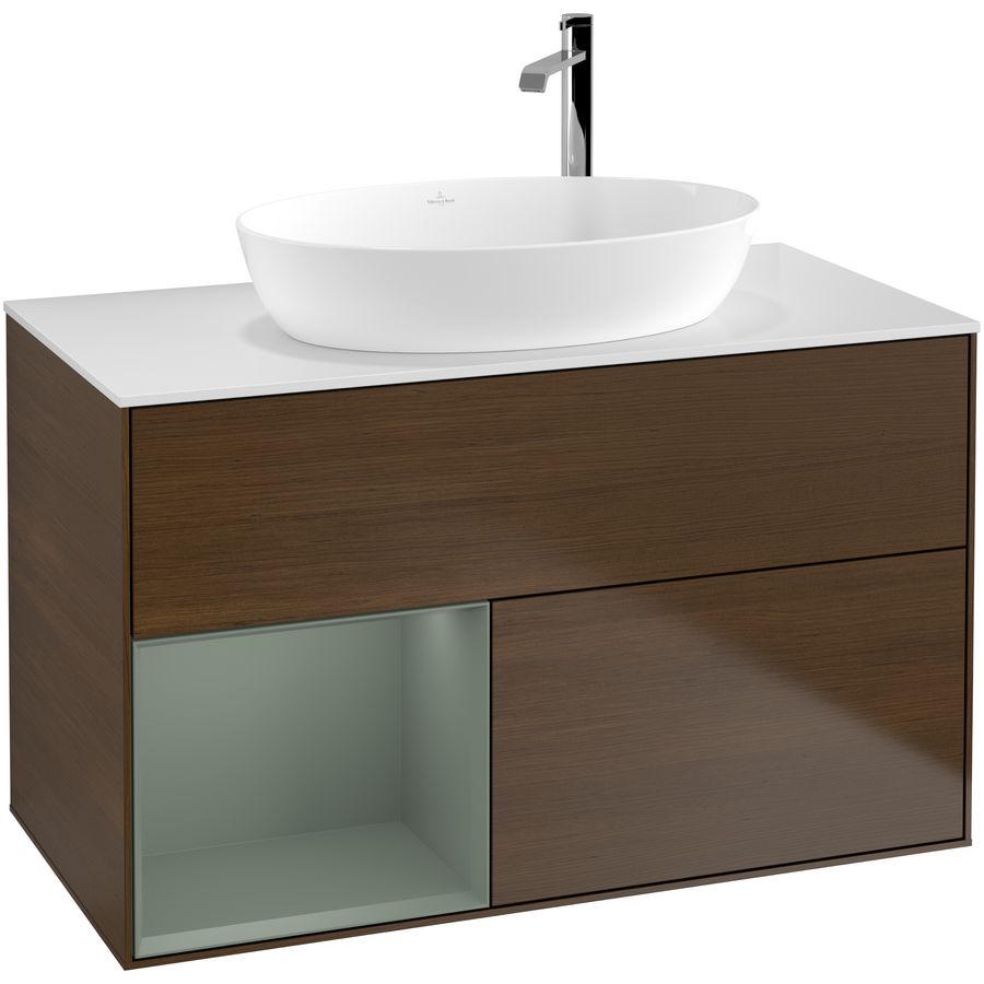 Wastafelonderkast Finion 1000x603x501mm W.Veneer F891GMGN