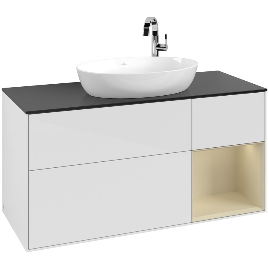 Wastafelonderkast Finion 1200x603x501mm G.White.L F952HJGF