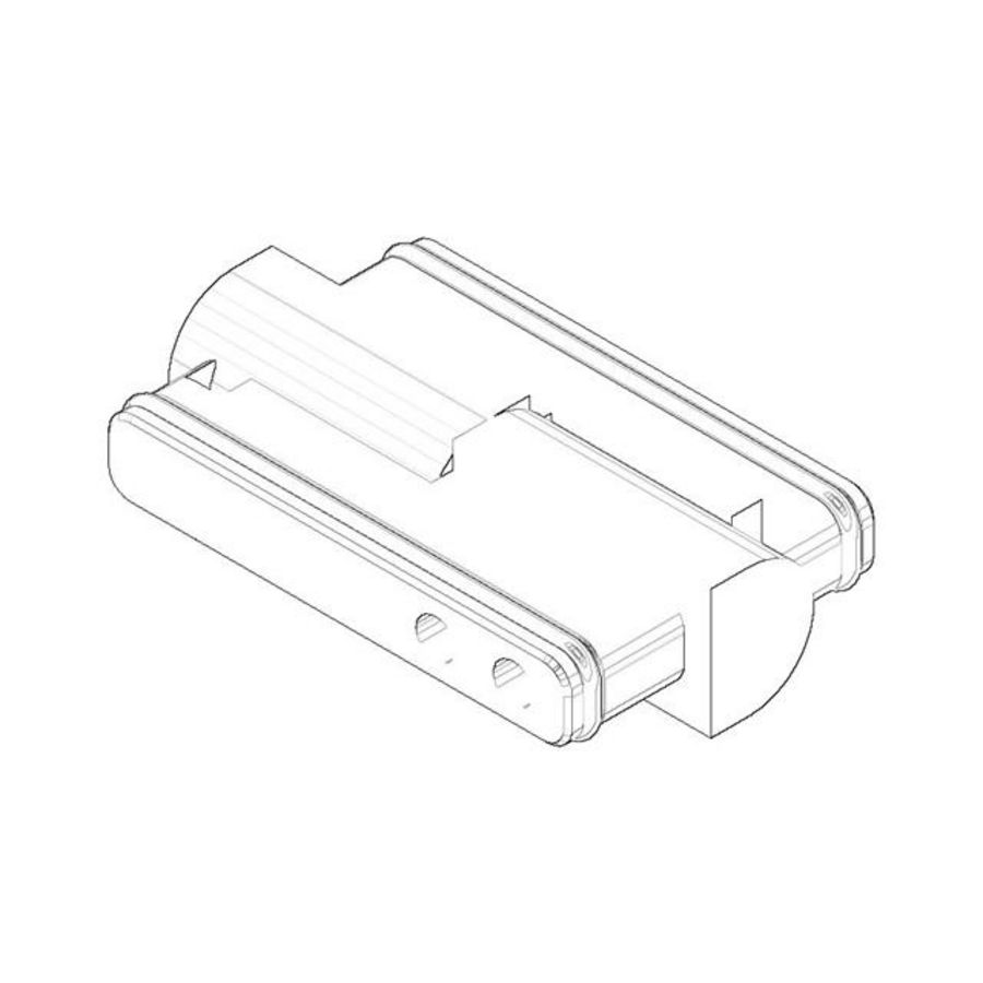 Scharnier v. bidet 60x36x15mm chr