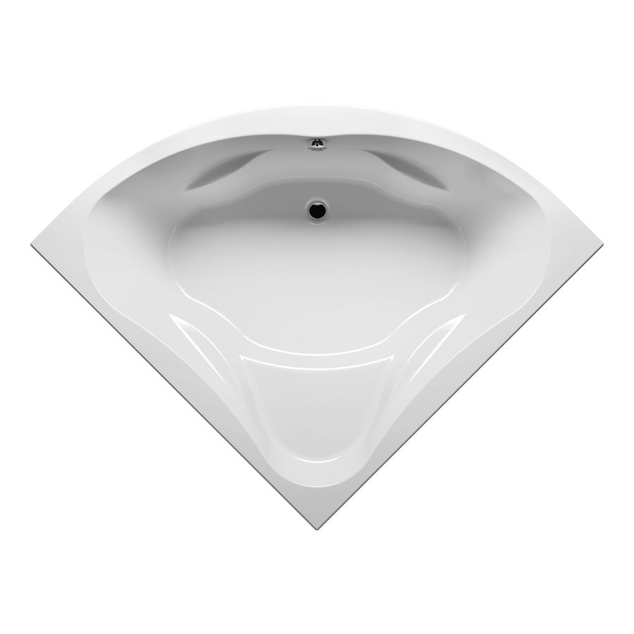 Hoekbad Neo 140x140cm hoogglans wit excl. badpoten