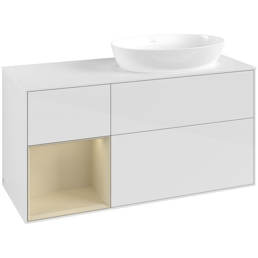 Wastafelonderkast Finion 1200x603x501mm G.White.L FA41HJGF