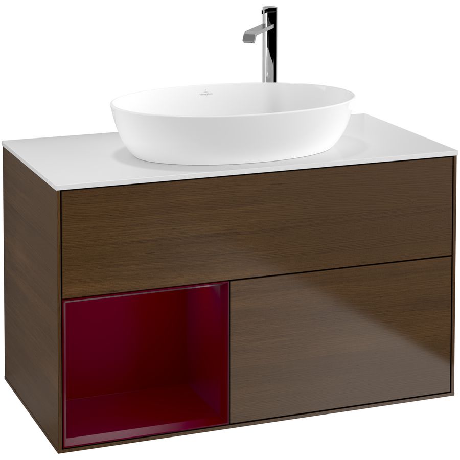 Wastafelonderkast Finion 1000x603x501mm W.Veneer F891HBGN