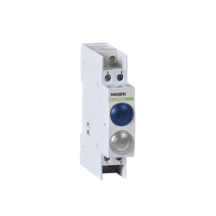 Signaallamp 110V AC/DC 1 blauw LED and 1 wit LED