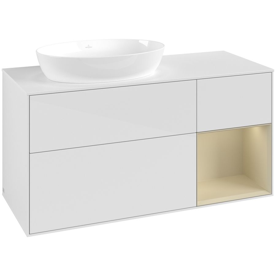 Wastafelonderkast Finion 1200x603x501mm G.White.L FA51HJGF