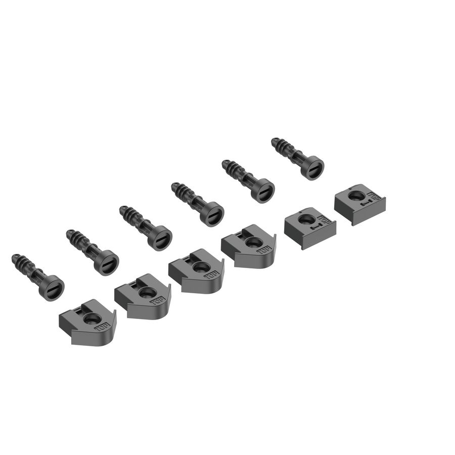 Schroeven-set diepzwart