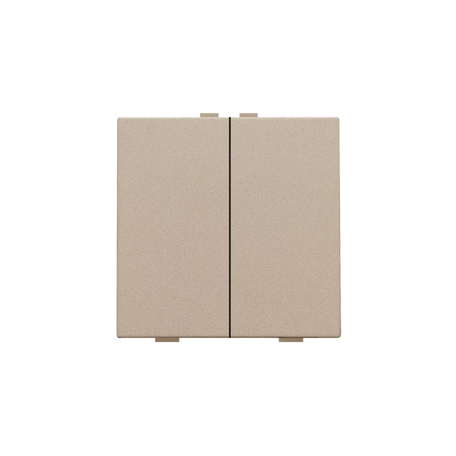 2-voudige drukknop Home Control champagne coated