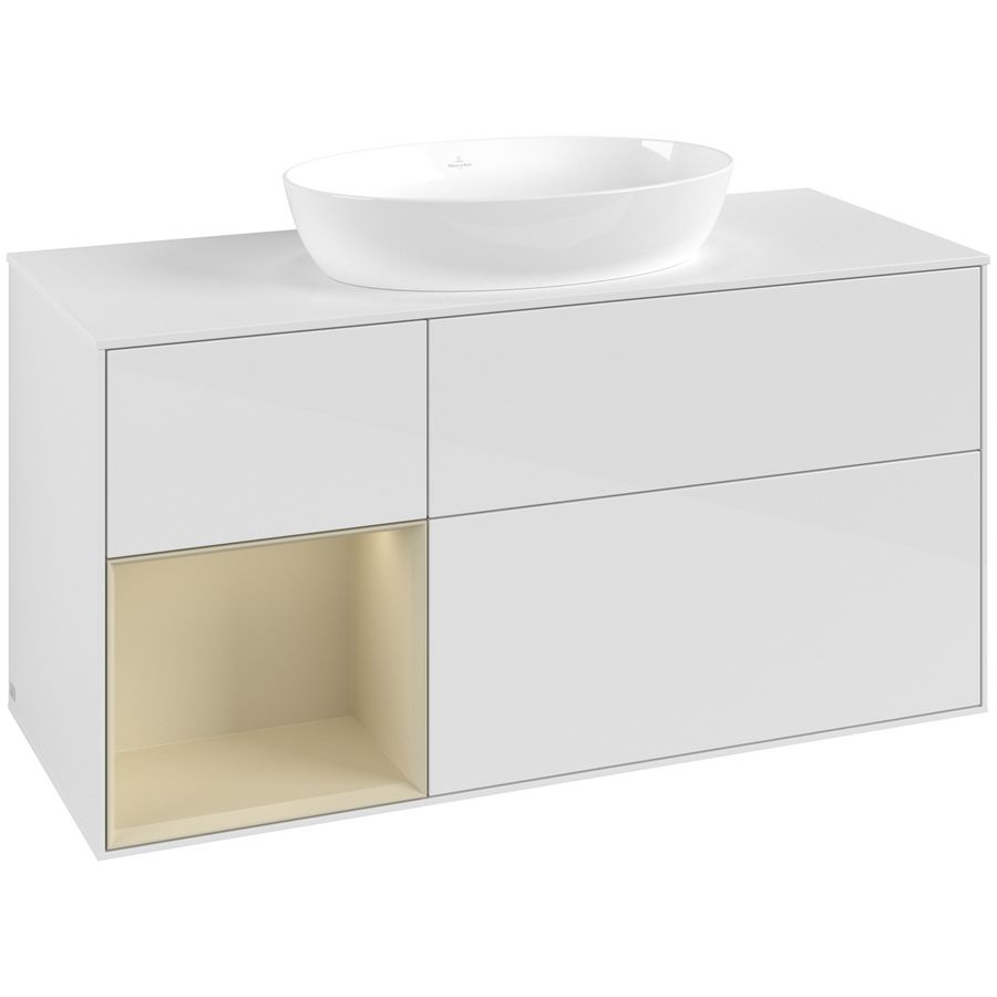 Wastafelonderkast Finion 1200x603x501mm G.White.L FA61HJGF