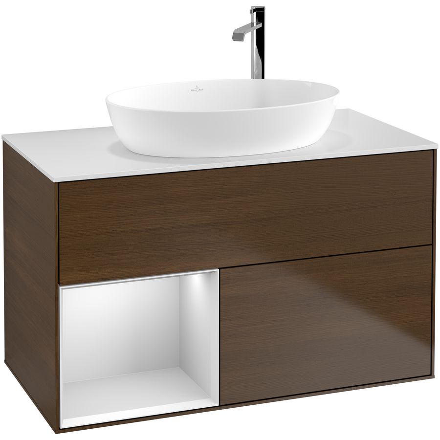 Wastafelonderkast Finion 1000x603x501mm W.Veneer F891MTGN