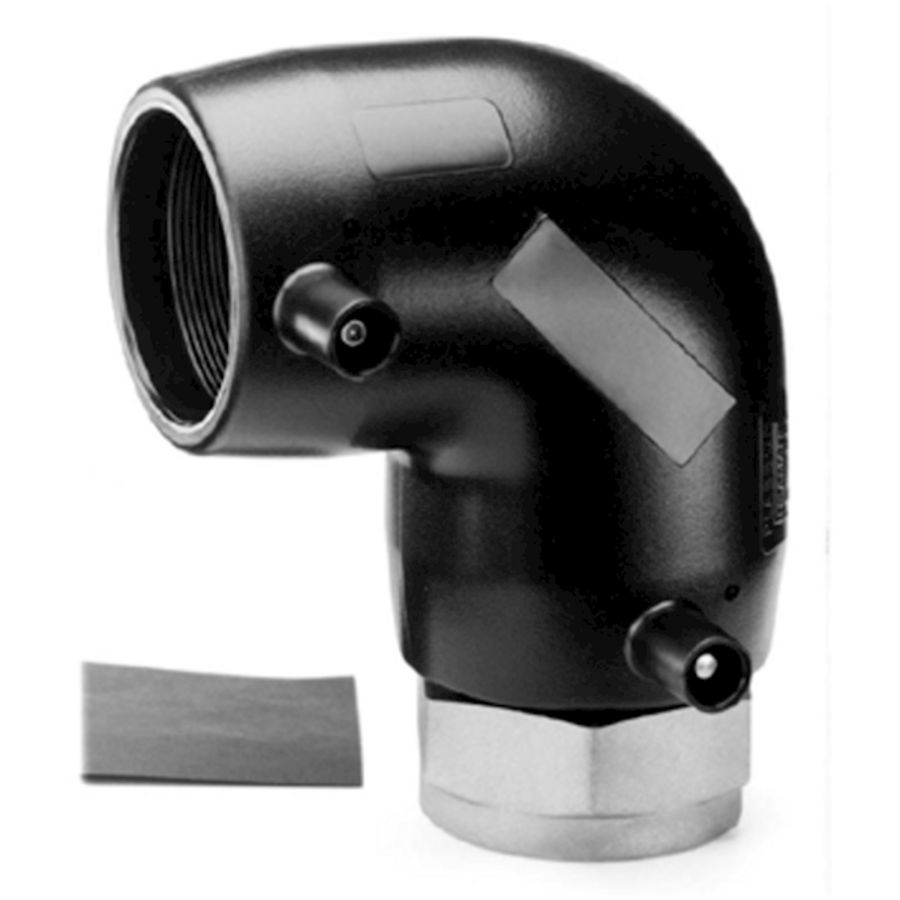 Schroefbus haaks ESM SMARTFUSE PE100/mess. elektrolas 25x3/4"bn.dr.