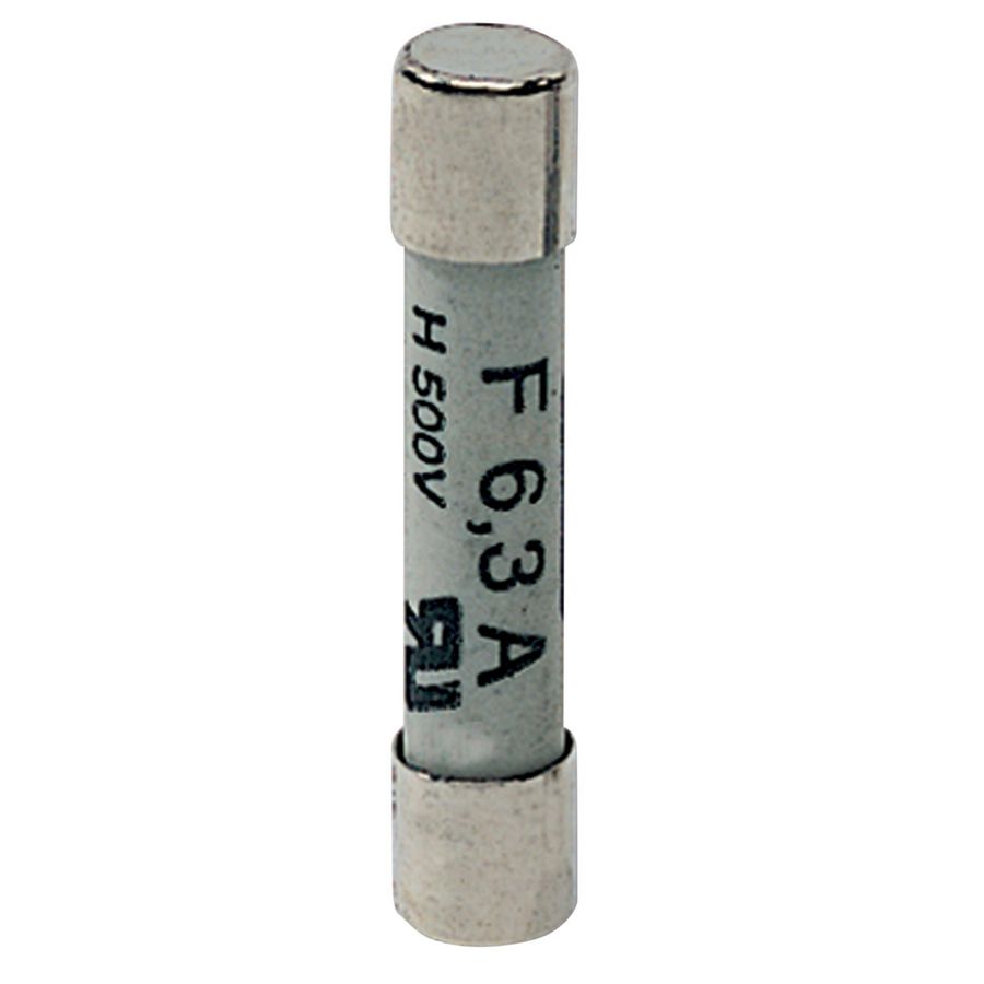 Zekering keramisch snel 6,3x32 1A 500V VVE=10