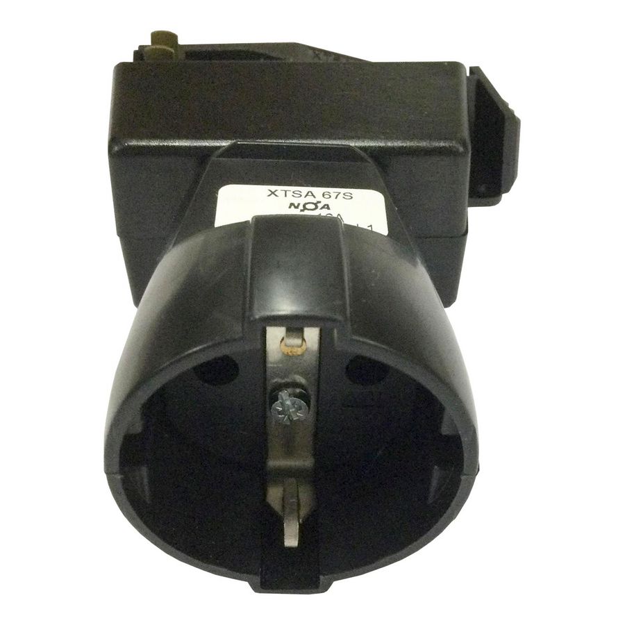 Adapter 3-circuit XTSA 67S-2 zwart