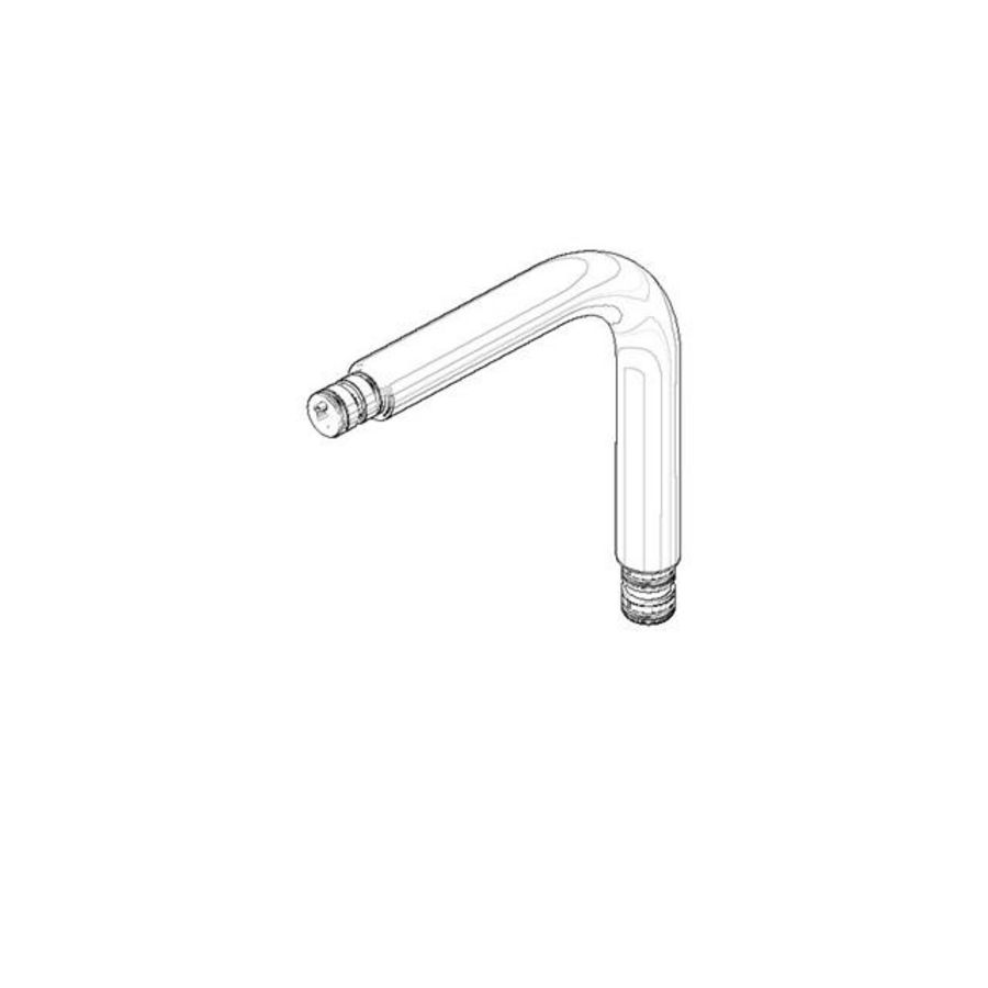 Uitloop 228x231x30mm chr