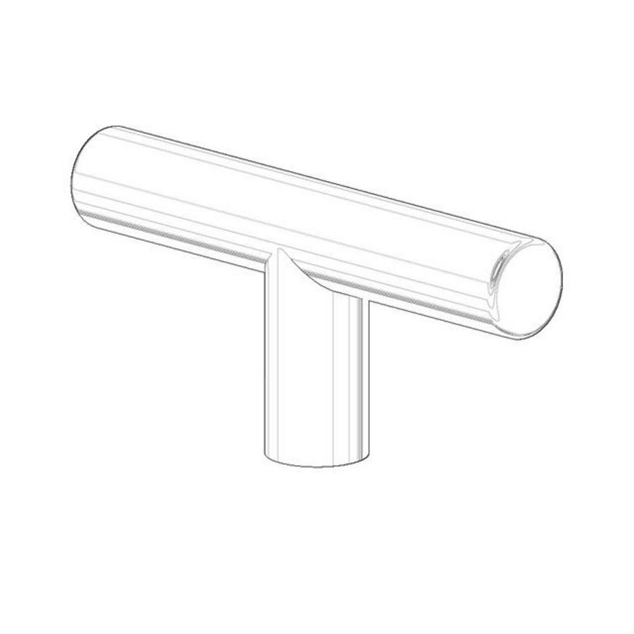 Greep voor accessoires staand 80x38x14mm chr