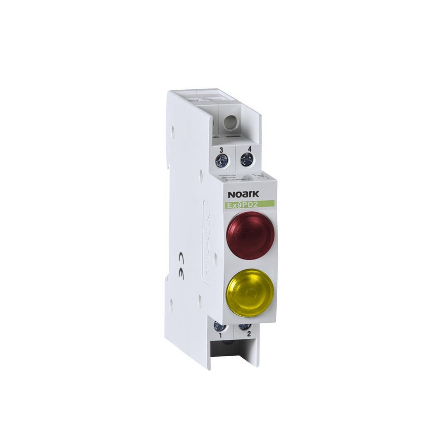 Signaallamp 110V AC/DC 1 rood LED and 1 geel LED