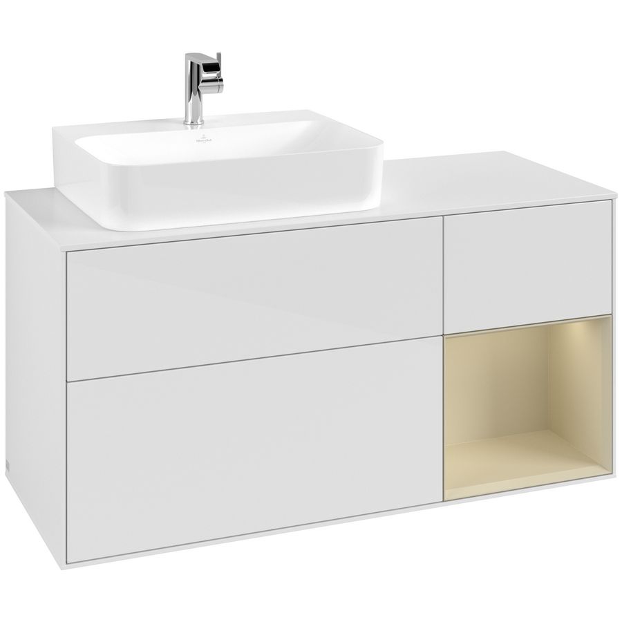 Wastafelonderkast Finion 1200x603x501mm G.White.L G151HJGF