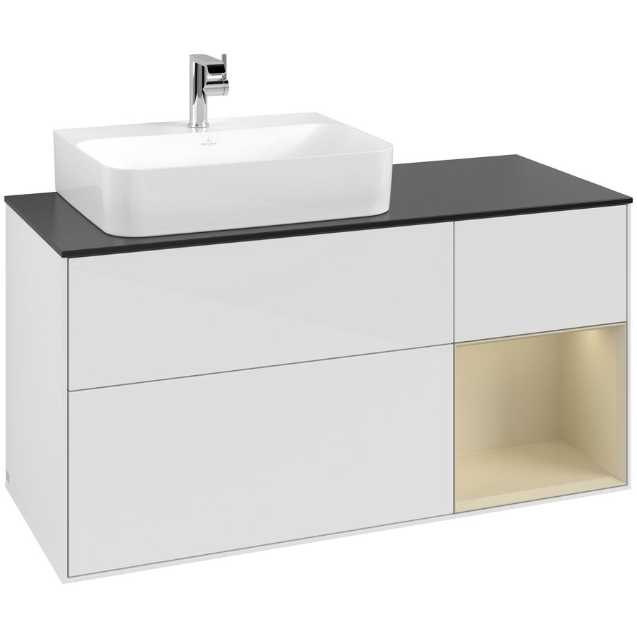 Wastafelonderkast Finion 1200x603x501mm G.White.L G152HJGF