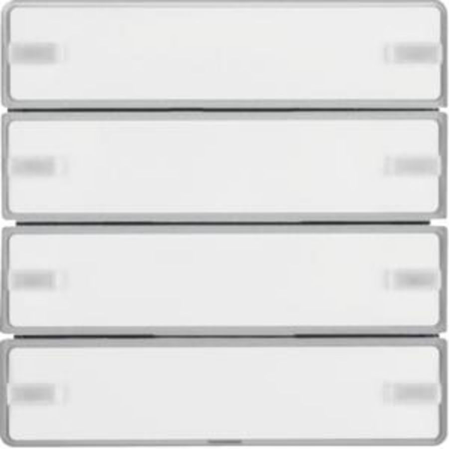 Drukknop opzetmodule 4-v tekstv. berker Q.1/Q.3/Q.7 alulook