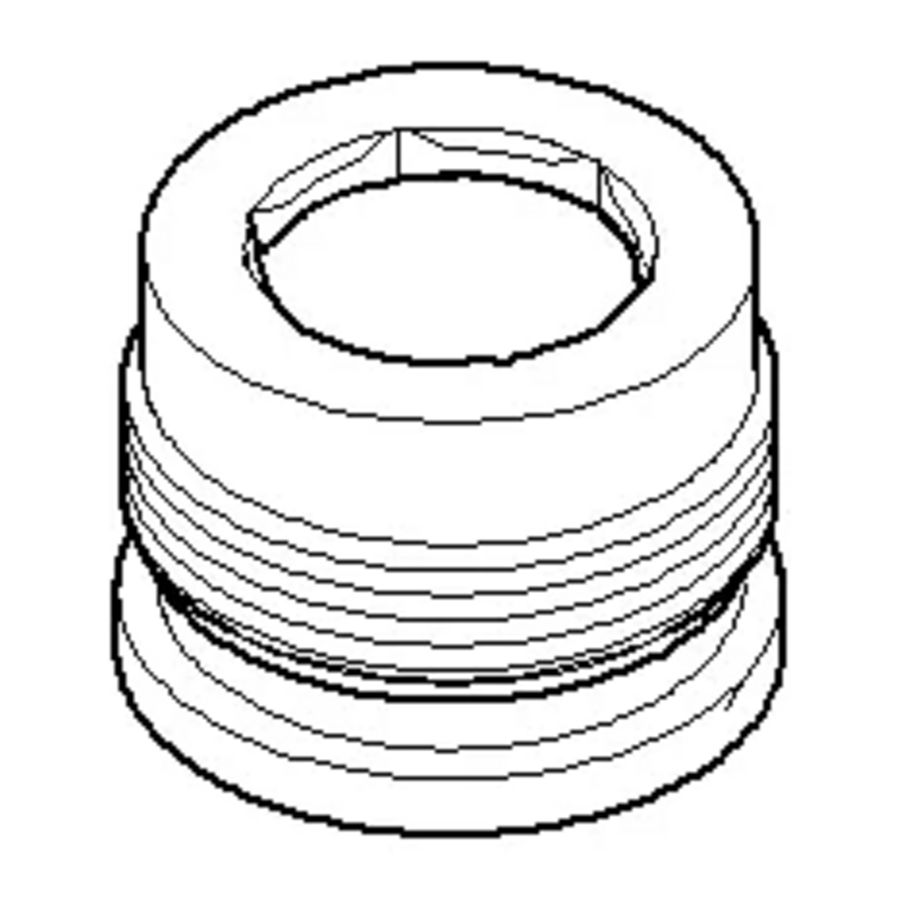 Beluchter mouw 22x16mm Mat Wit