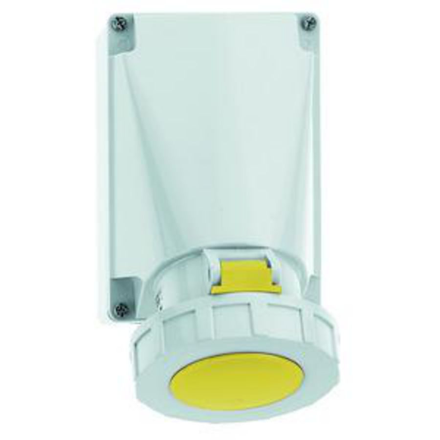 Wandcontactdoos 4h 63A 3P 110V IP67 170x118 Ni