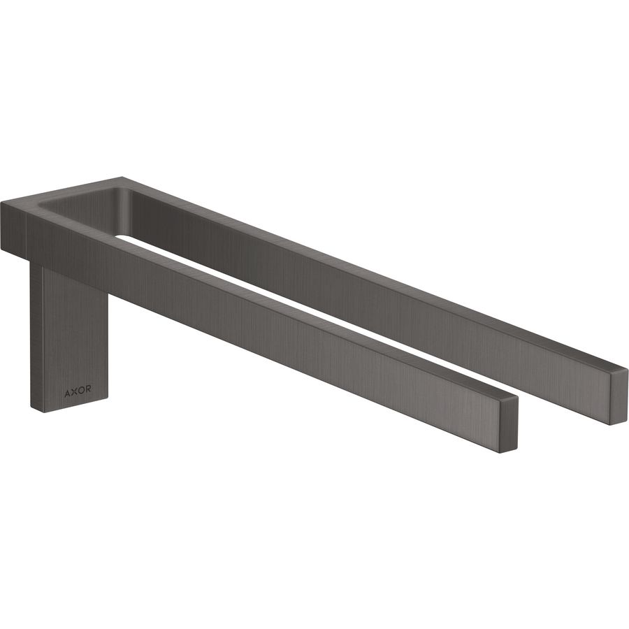 AXOR Universal Rectangular 2-lids handdoekrek Brushed Black Chrome