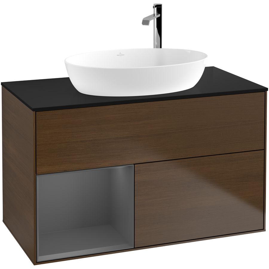 Wastafelonderkast Finion 1000x603x501mm W.Veneer F892GKGN