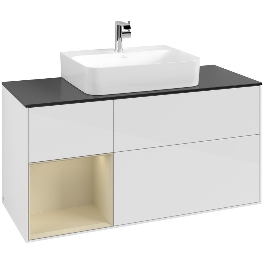 Wastafelonderkast Finion 1200x603x501mm G.White.L G162HJGF