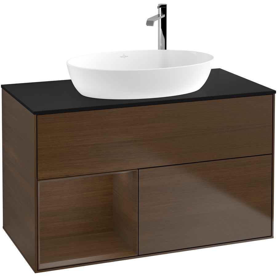 Wastafelonderkast Finion 1000x603x501mm W.Veneer F892GNGN