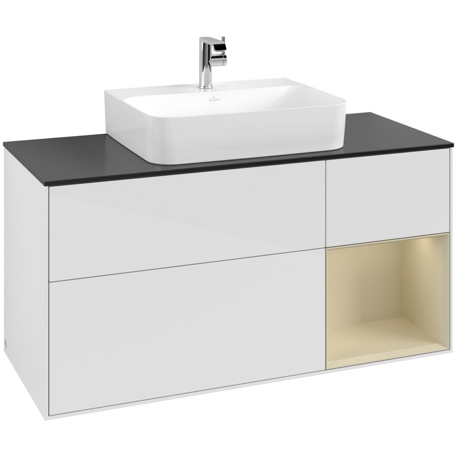 Wastafelonderkast Finion 1200x603x501mm G.White.L G172HJGF