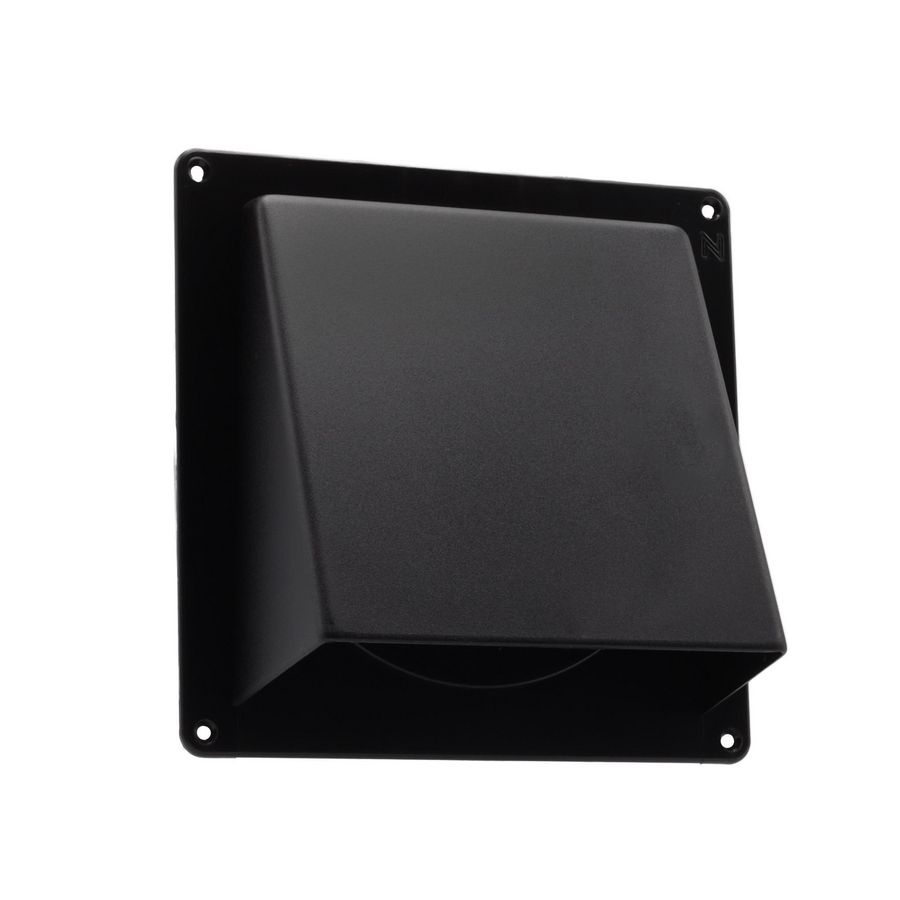 Gevelklep Ø150mm zwart