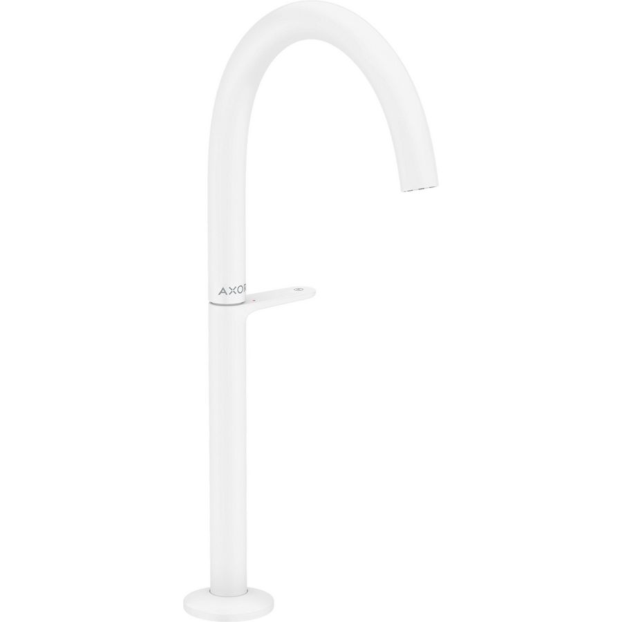 AXOR One wastafelmengkraan 260 met afvoerplug mat wit