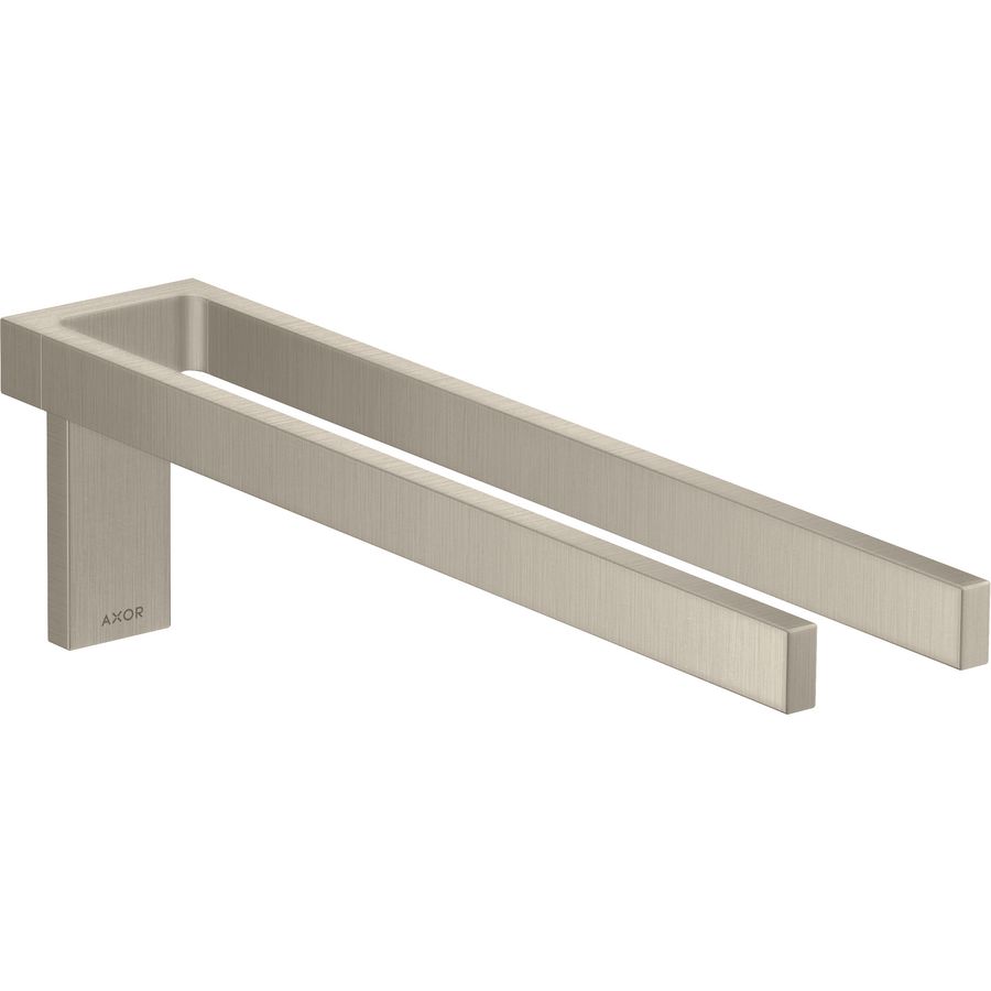 AXOR Universal Rectangular 2-lids handdoekrek Brushed Nickel