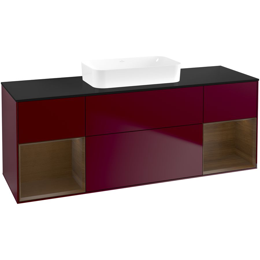 Wastafelonderkast Finion 1600x603x501mm Peony Matt Lacquer F742GNHB