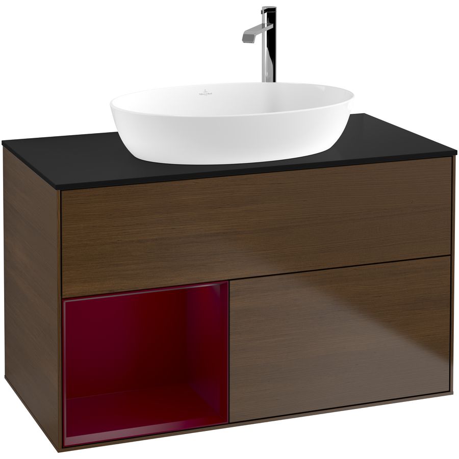 Wastafelonderkast Finion 1000x603x501mm W.Veneer F892HBGN