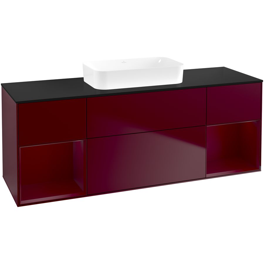 Wastafelonderkast Finion 1600x603x501mm Peony Matt Lacquer F742HBHB