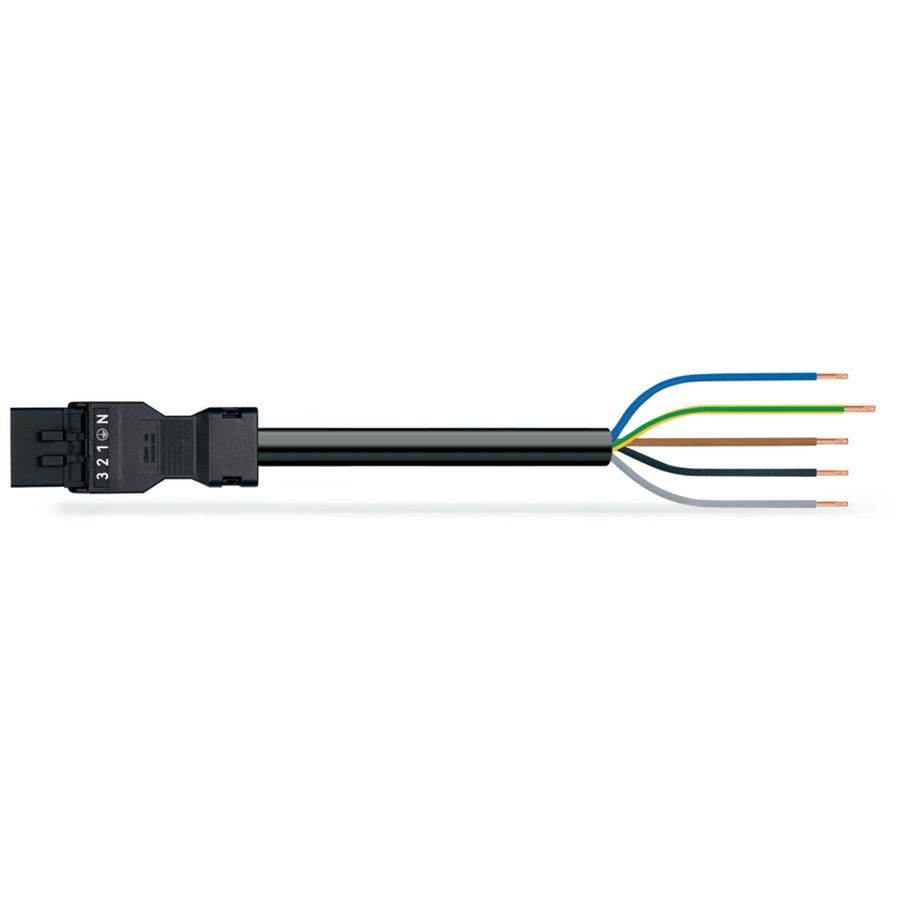 Geconf.aansluitkabel Eca Steker/open einde 891-8995/206-101