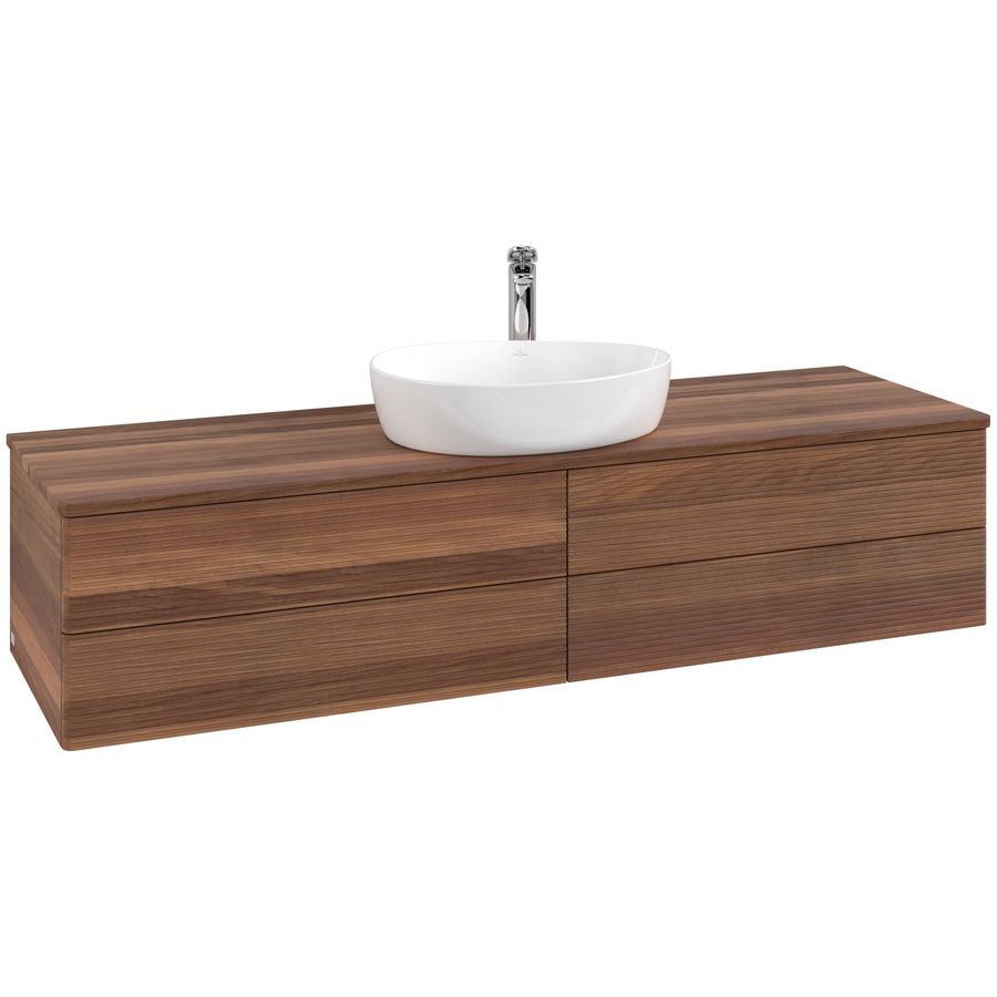 Wastafelonderkast Antao 1600x360x500mm Warm Walnut L25152HM