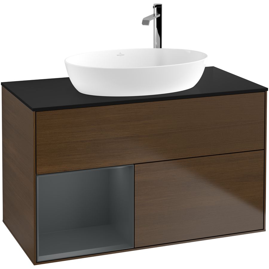Wastafelonderkast Finion 1000x603x501mm W.Veneer F892HGGN