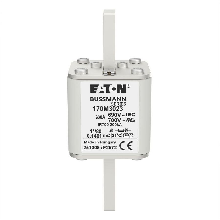 Zekering h. snelheid 630A AC 690V 200kA compact 1 45x VVE=6